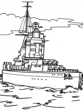 Раскраска Корабль-27