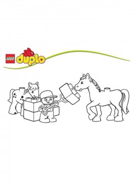 Раскраска Лего Дупло-9