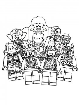 Раскраска Лего Мстители-1