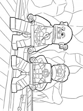 Раскраска Лего Мстители-4
