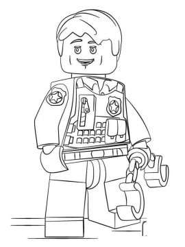Раскраска Лего Полиция-8