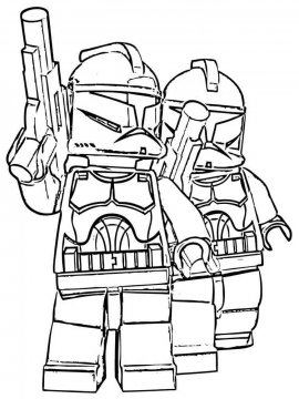 Раскраска Лего Звездные войны-11