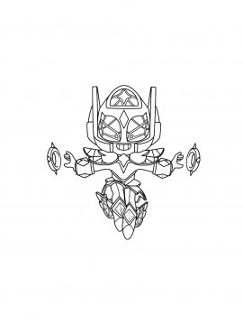 Раскраска Ангел Макс