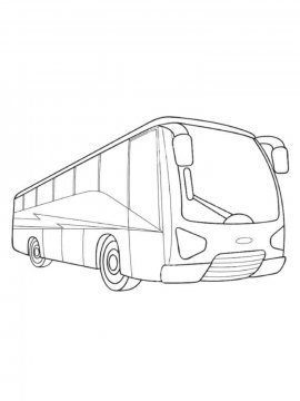Раскраска Автобус-32