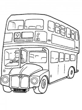 Раскраска Автобус-13