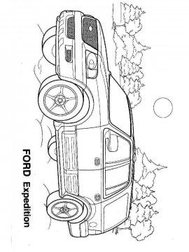 Раскраска Форд-11