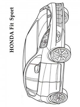 Раскраска Хонда-12
