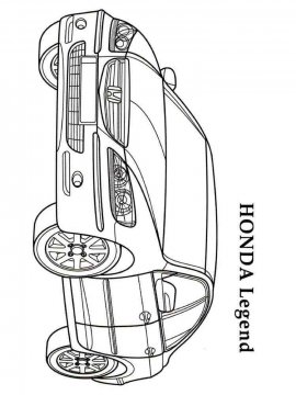 Раскраска Хонда-13