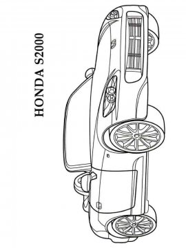 Раскраска Хонда-3