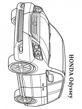 Раскраска Хонда-7