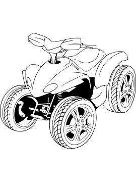 Раскраска Квадроцикл 12 - Бесплатно распечатать