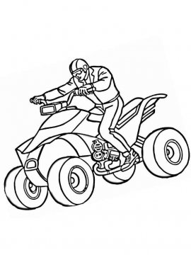 Раскраска Квадроцикл 9 - Бесплатно распечатать