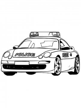 Раскраска Полицейская машина-21