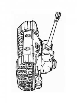 Раскраска Танк Т-34-13