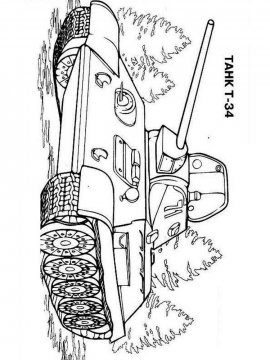 Раскраска Танк Т-34-2