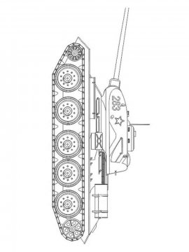 Раскраска Танк Т-34-6