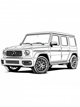 Раскраска Мерседес-Бенц G-Class
