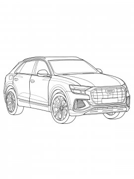 Раскраска Ауди Q8