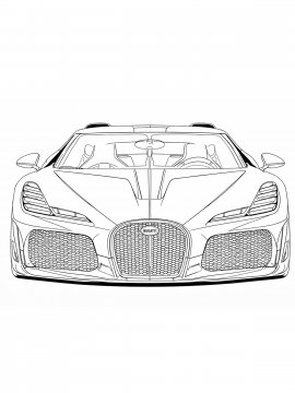 Раскраска BUGATTI Solitaire