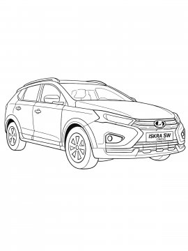 Раскраска Лада Искра