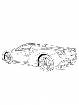 Раскраска Феррати Ф8 Спайдер