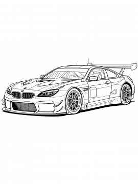 Раскраска BMW M6 GT3