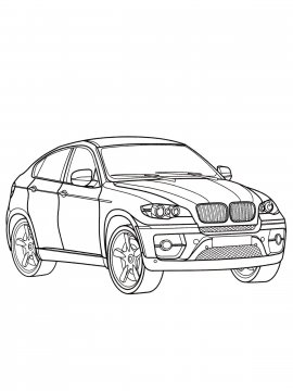 Раскраска БМВ X6