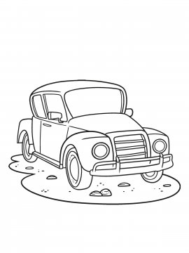 Раскраска Маленькая машинка