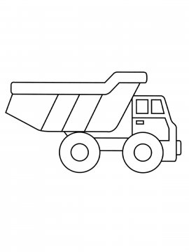 Раскраска Игрушечный самосвал