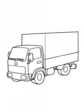 Раскраска Небольшой грузовичок