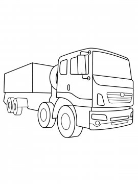 Раскраска Грузовик для мальчиков
