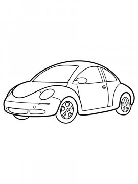 Раскраска Машинка для малышей