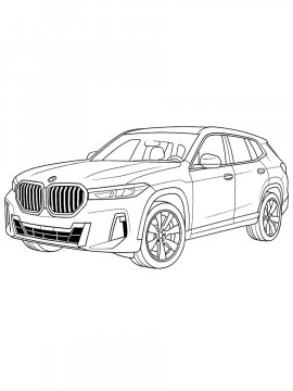 Раскраска BMW X7