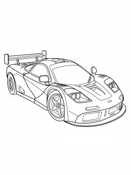 Раскраска Гоночная машина