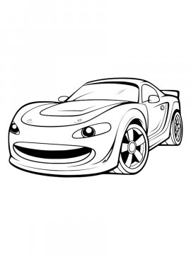 Раскраска Машина с глазами