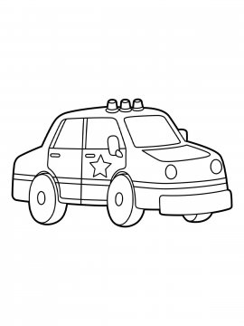 Раскраска Машинка Шерифа
