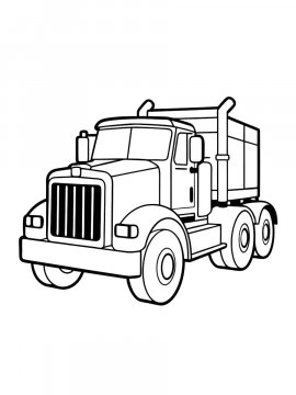 Раскраска Грузовик для маленьких
