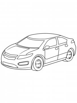 Раскраска Простой автомобиль