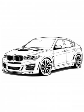 Раскраска BMW X6 Lumma