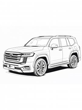 Раскраска Ленд Крузер 300
