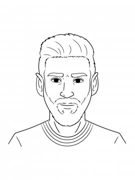 Раскраска рисунок Месси