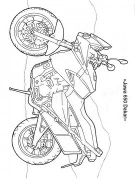Раскраска Мотоцикл-1
