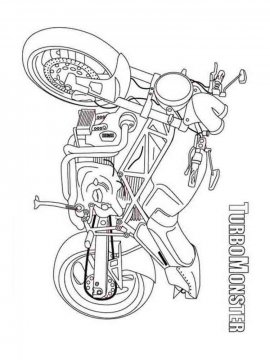 Раскраска Мотоцикл-10