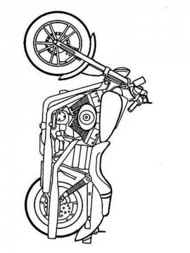 Раскраска Мотоцикл-11