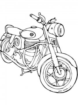 Раскраска Мотоцикл-16