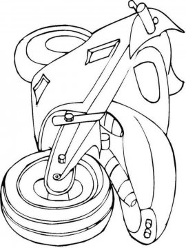 Раскраска Мотоцикл-18