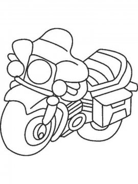 Раскраска Мотоцикл-23