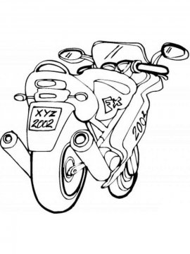Раскраска Мотоцикл-26