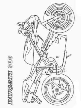 Раскраска Мотоцикл-7