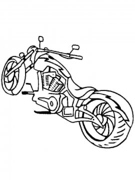 Раскраска Мотоцикл-8